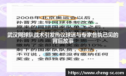 武汉网球队战术引发热议球迷与专家各执己见的背后故事